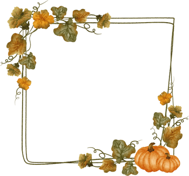 watercolor square autumn frame png
