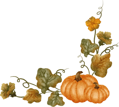 watercolor leaves corner png