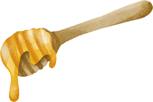 watercolor honey clip art png