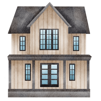 watercolor house clip art png
