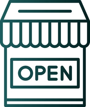 Shop Open Vector Icon Design