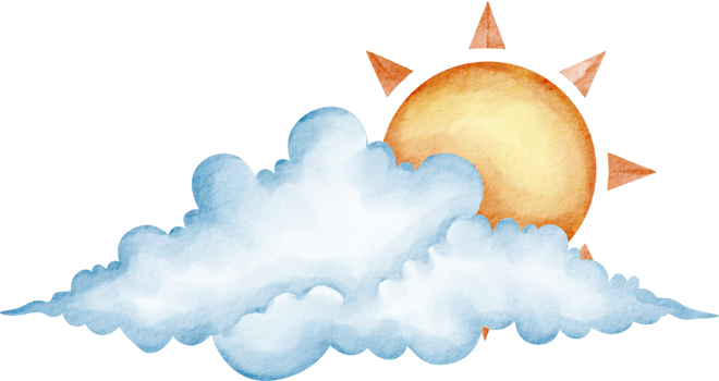 watercolor weather sunny png
