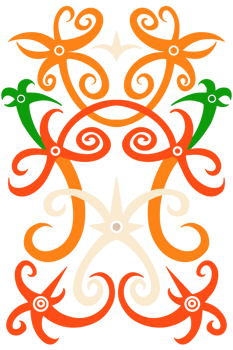 Dayak ethnic ornament png
