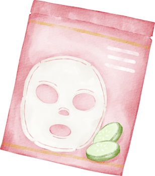 watercolor sheet mask png