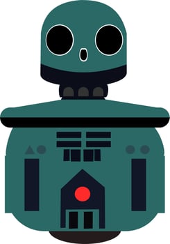 robot vector illustration. Cartoon robot.