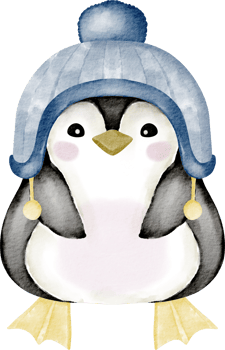 watercolor penguin clip art png