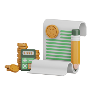 3d rendering financial expenses isolated useful for banking, currency, finance and business design png