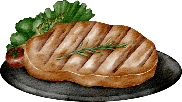 watercolor steak beef png