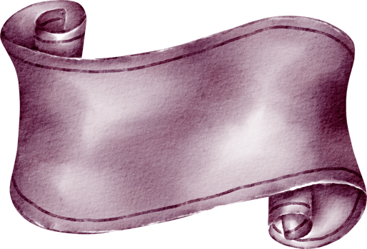 watercolor scroll ribbon png