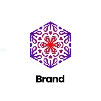 Floral ornament logo design. mandala logo. luxury logo for real estate, Hotel. Abstract Ornament Flower Logo. vector