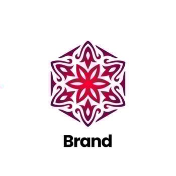 Mandala logo for spa, yoga company identity. Beauty Flower mandala logo design. Floral flower Star Pattern Logo. beauty flower pattern. Snowflake Logo. vector