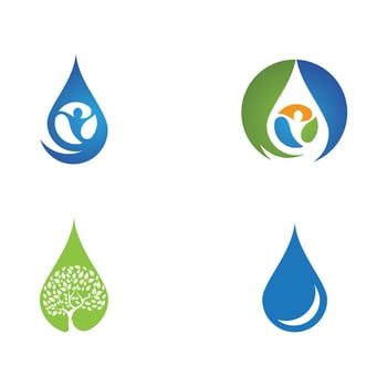 water drop Logo Template vector