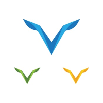 V Letter Logo Template vector
