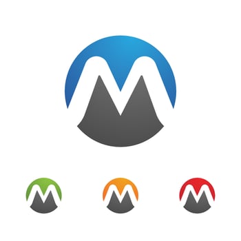 M Letter Logo Template vector
