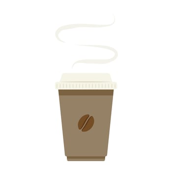 Coffee cup vector. Coffee cup on white background. vector