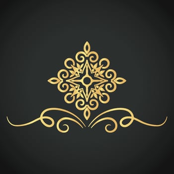 Luxury creative and beautiful ornament vector designs on colorful background