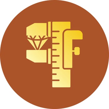 Size Creative Icon Design vector