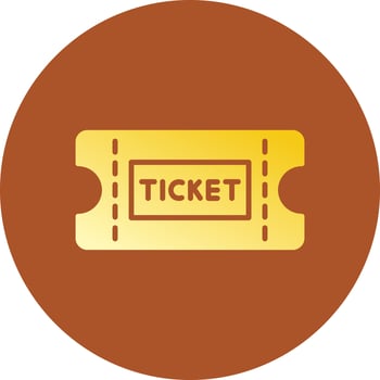 Tickets Creative Icon Design vector