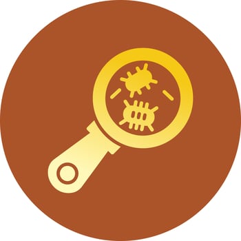 Microbiology Creative Icon Design vector