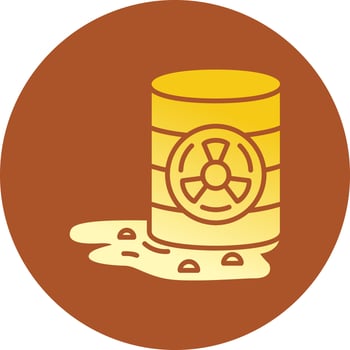 Toxic Waste Creative Icon Design vector