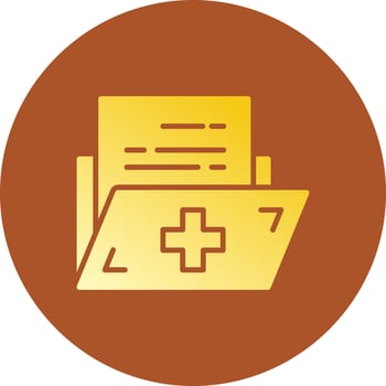 Medical History Creative Icon Design vector