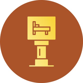 Hotel Sign Board Creative Icon Design vector