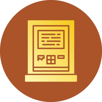 Atm Machine Creative Icon Design vector