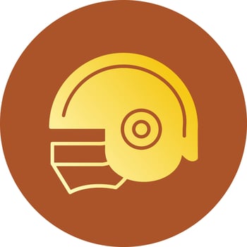 Helmet Creative Icon Design vector