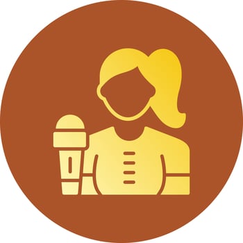 Journalist Creative Icon Design vector