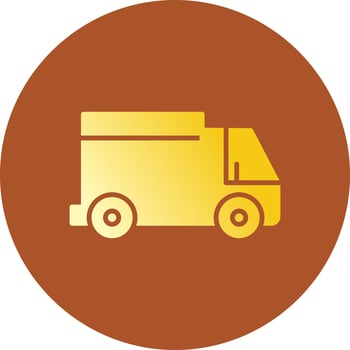 Delivery Truck Creative Icon Design vector