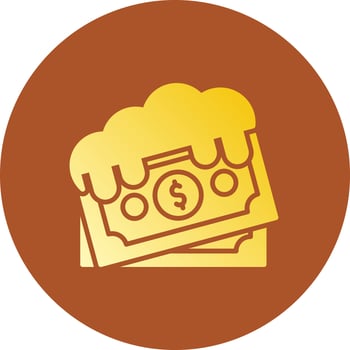 Money Laundering Creative Icon Design vector