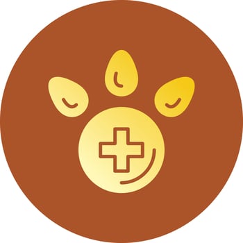 Veterinary Foot Creative Icon Design vector