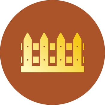 Fence Creative Icon Design vector