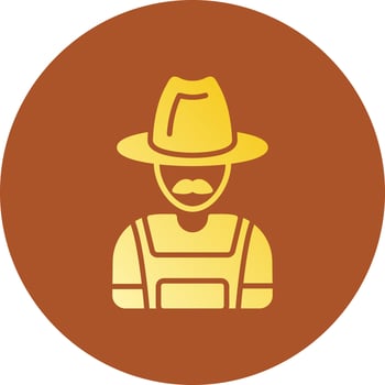 Farmer Creative Icon Design vector