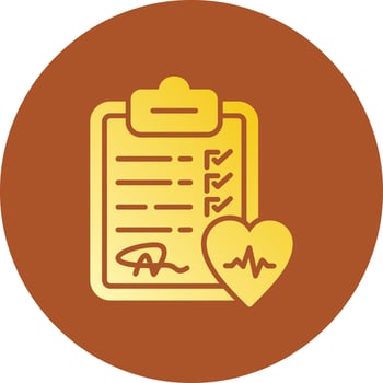 Checkup Creative Icon Design vector