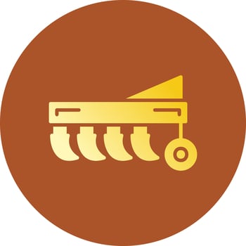 Plow Creative Icon Design vector