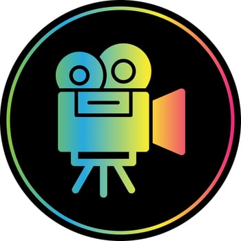 Film Camera Flat Icon vector
