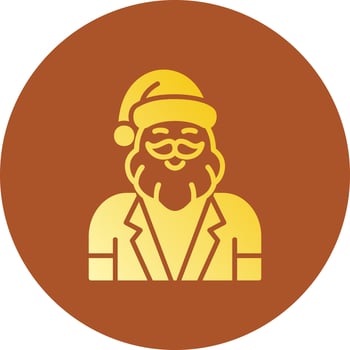 Santa Claus Creative Icon Design vector
