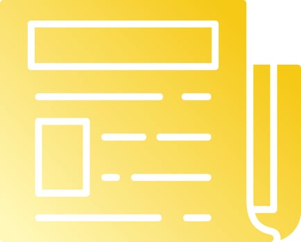 Newspaper Creative Icon Design vector