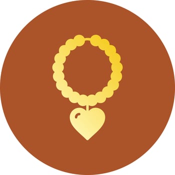 Pearl Necklace Creative Icon Design vector