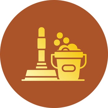 Floor Cleaner Creative Icon Design vector