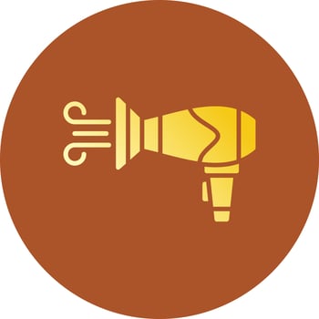 Hair Dryer Creative Icon Design vector