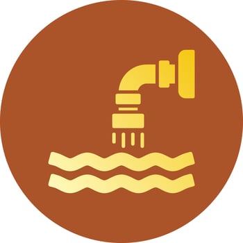 Waste Water Creative Icon Design vector
