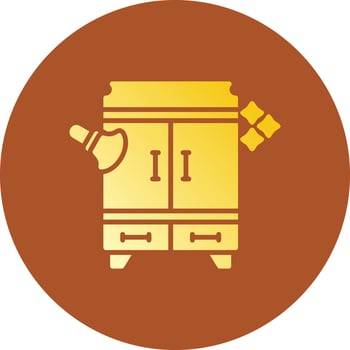 Wardrobe Creative Icon Design vector