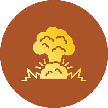 Explosion Creative Icon Design vector