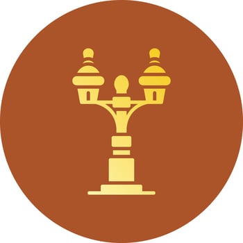 Street Lamp Creative Icon Design vector