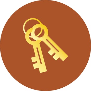Key Creative Icon Design vector