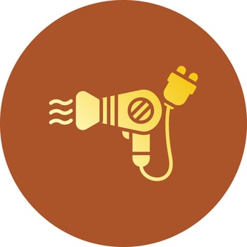 Hairdryer Creative Icon Design vector