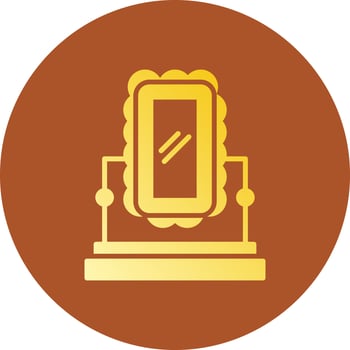 Mirror Creative Icon Design vector