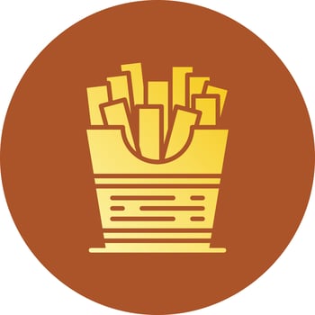 French Fries Creative Icon Design vector